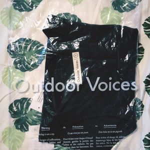 Brand New Outdoor Voices Charcoal Athena Crop Bra